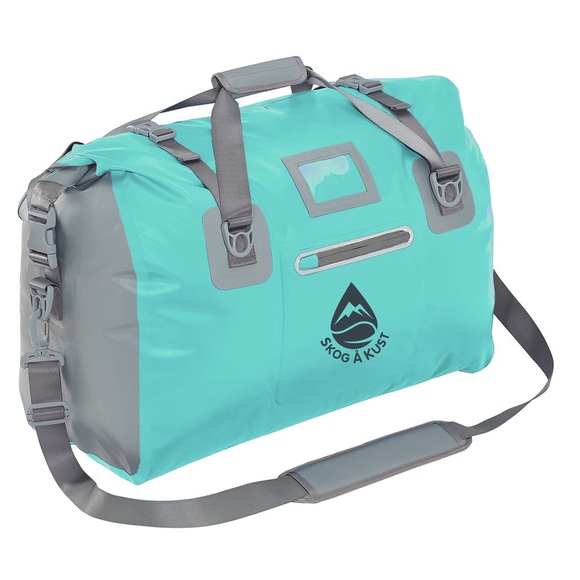 Skog A Kust Waterproof Duffel Bag sports travel 60L turquoise roll down